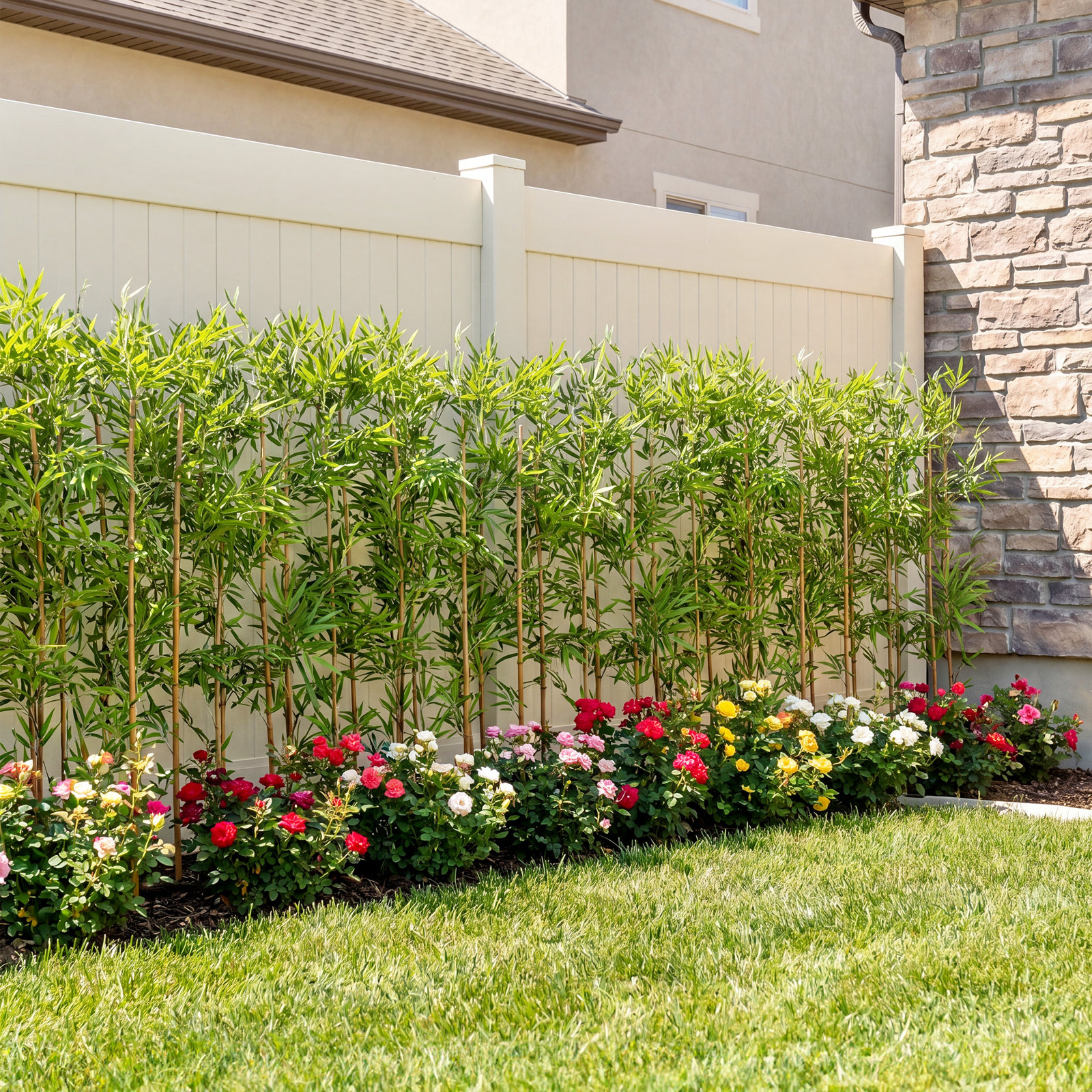 Adcock Bamboo Hedge, 72" H x 15" W x 15" D, 36