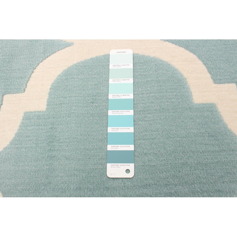 Ensemble de tapis vert / beige Jullien, Rectangle 5 pi 3 po x 7 pi 7 po