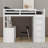 Twin Loft Bed With Drawers,Desk And Wardrobe-2124496879