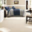 Ensemble de literie luxueux 7 pièces, suède de polyester bleu, style chalet confortable