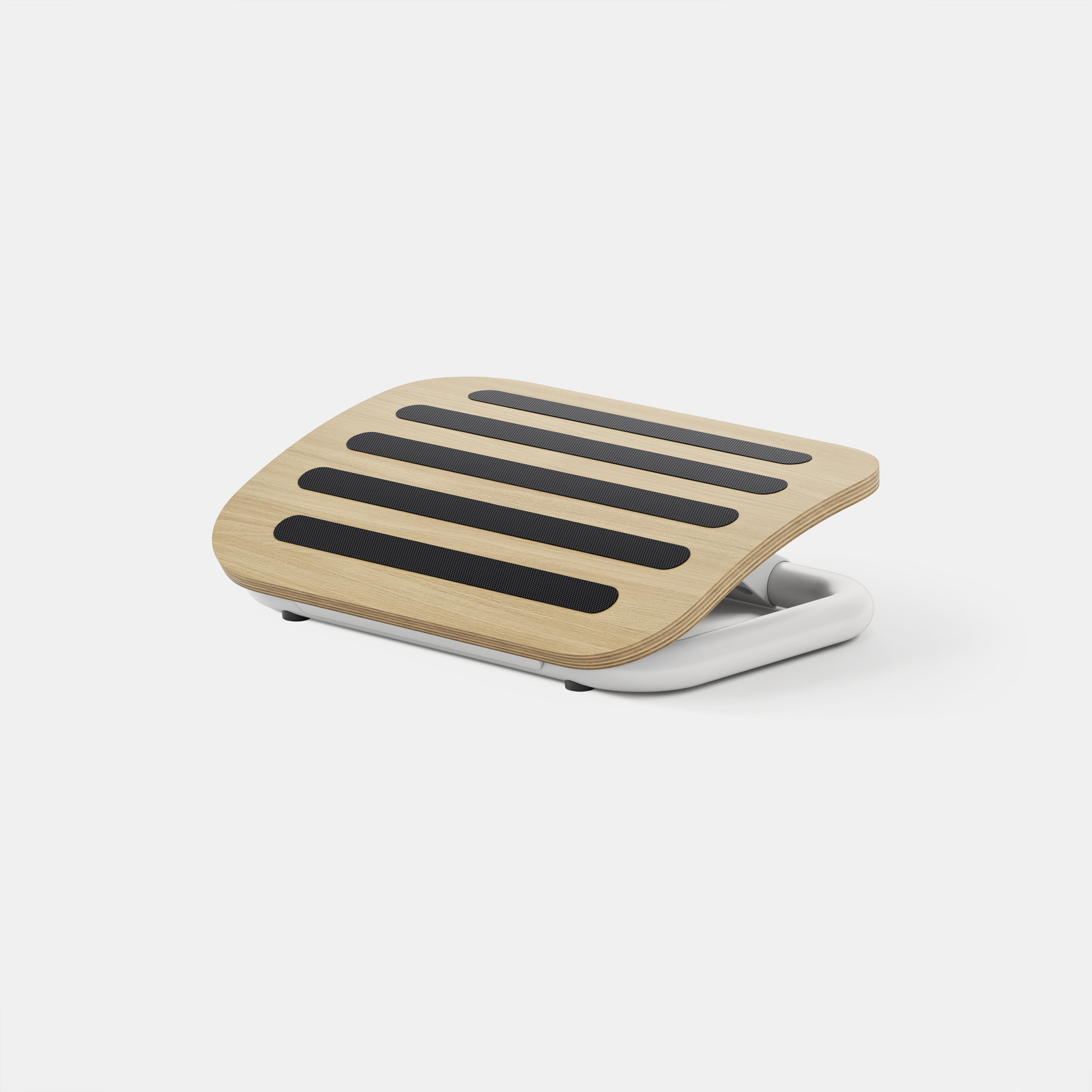 Adjustable Footrest, Woodgrain/White