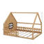 Lit en bois avec fenêtre et clôture-1999328794