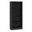 Tall Bookcase with Adjustable Shelves, 5-Tier Standard Bookshelf, Black, 72.5 Inch-67787788-67787790