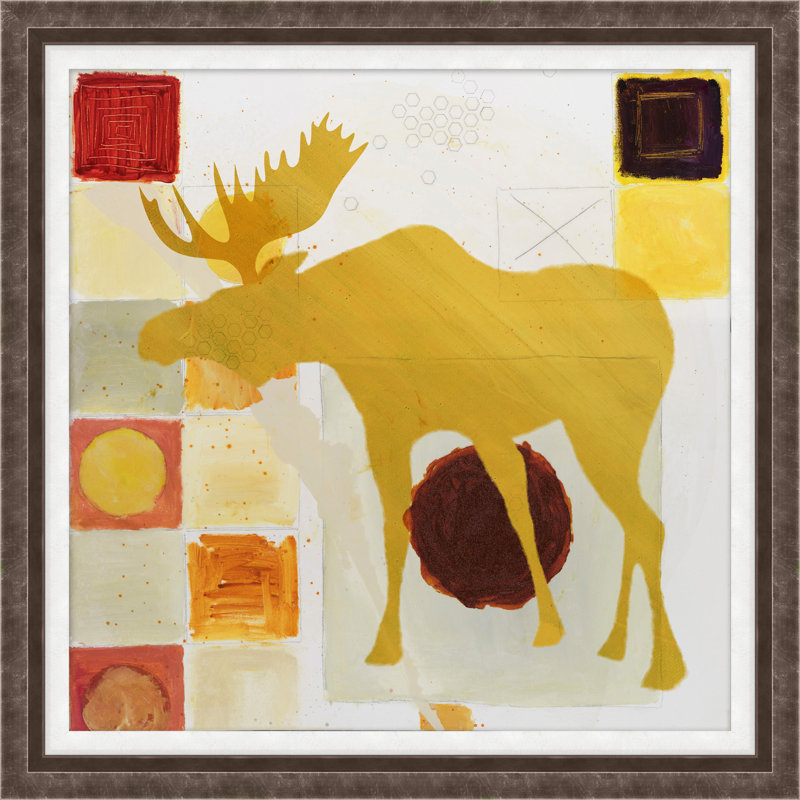 Big Game 4 - Peinture encadrée sur papier