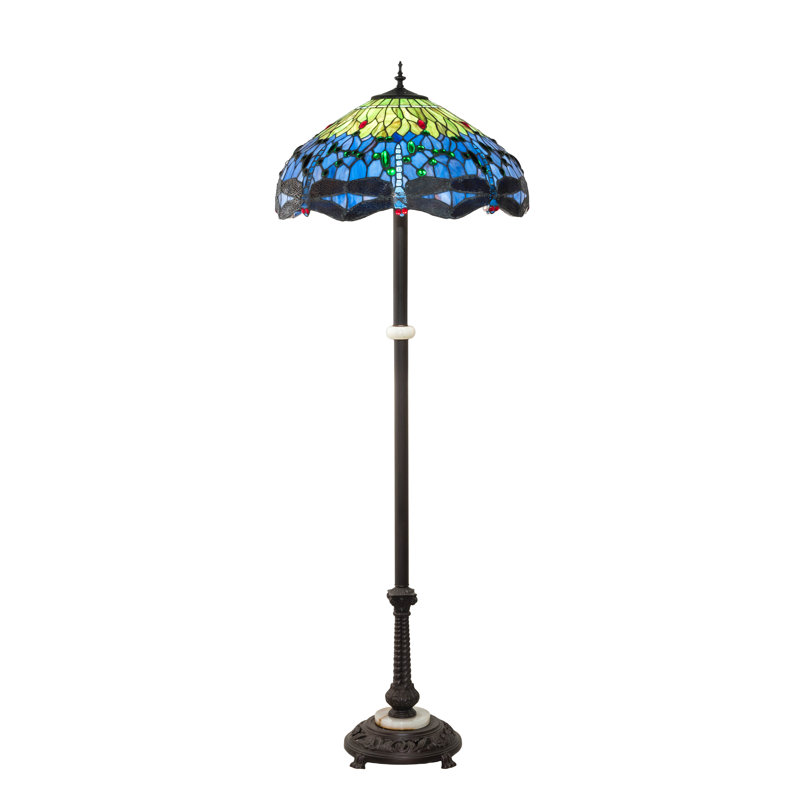 Riyad Floor Lamp, Green/Blue