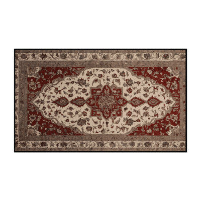 Tapis brun soyeux et moelleux
