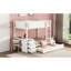 Lit superposé blanc Twintwin avec ports et lit gigogne - Mobilier de chambre à coucher pratique