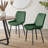 Lenworth Modern Chrome Metal and Glass Dining Table Set with 4 Luxury Velvet Dining Chairs-1656871040