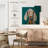 Crowle Goat On Teal-111891820