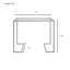 Modern Gold 38 Inch Wide Console Table with Tempered Glass Top-346622073