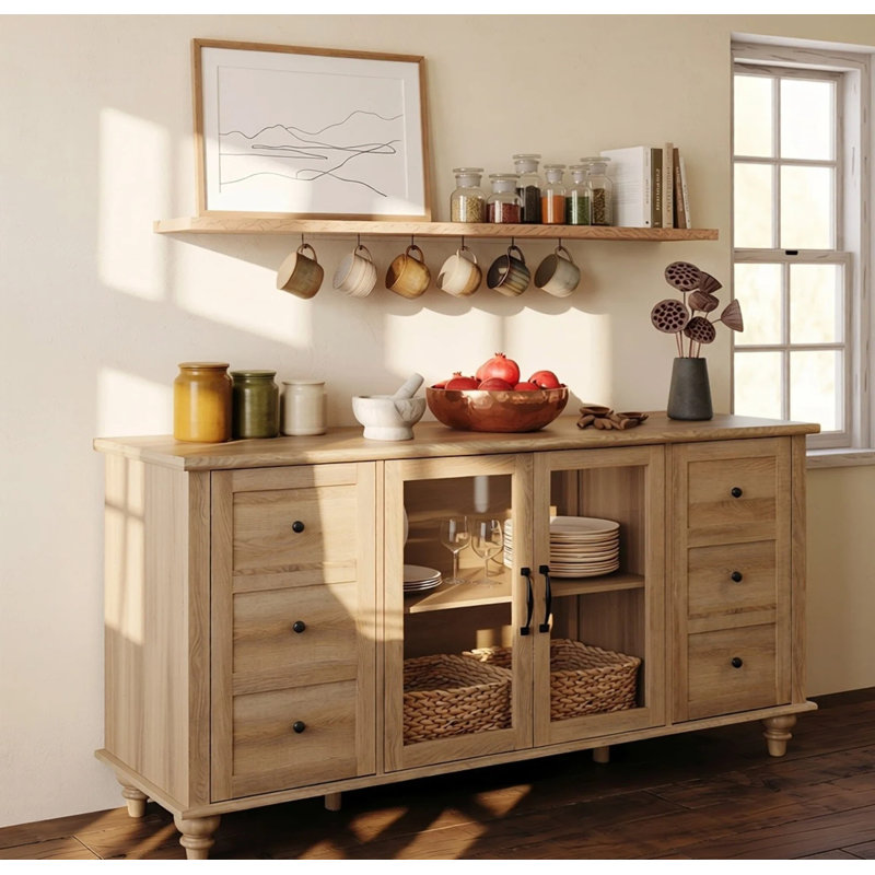 58 " W Sideboard, Oak