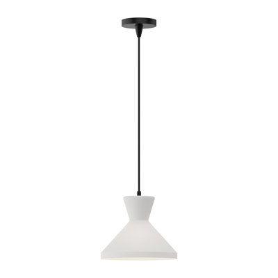 Langford Single Light Glass Steel Dimmable Pendant