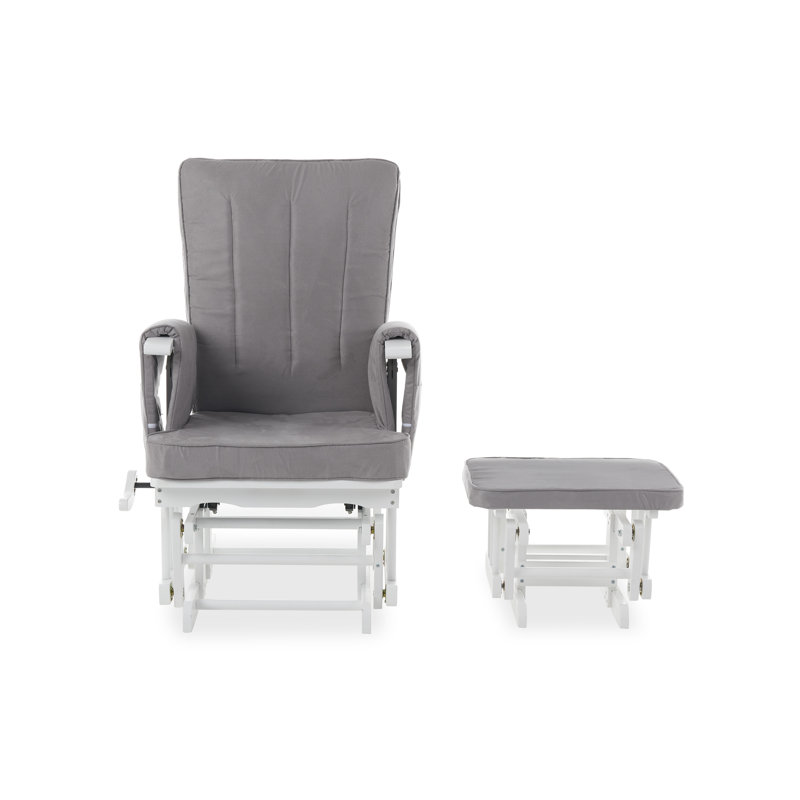 Deluxe Glider Nursing Chair and Footrest