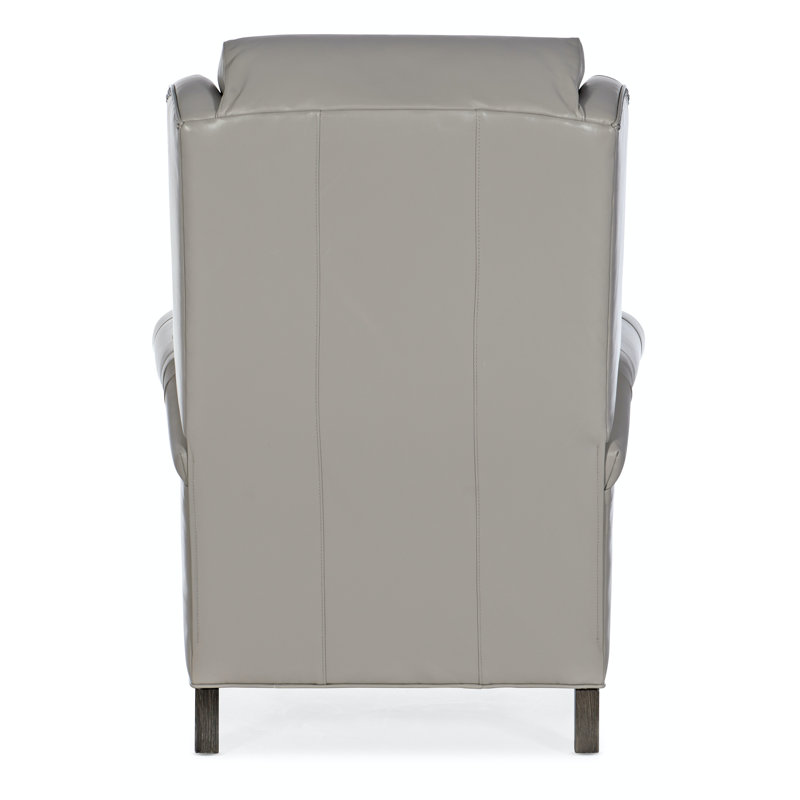 Miller Recliner, Aline Fumo Genuine Leather, Cobblestone, French Natural