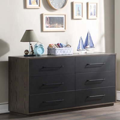ACME Estevon Dresser, Gray Oak Finish