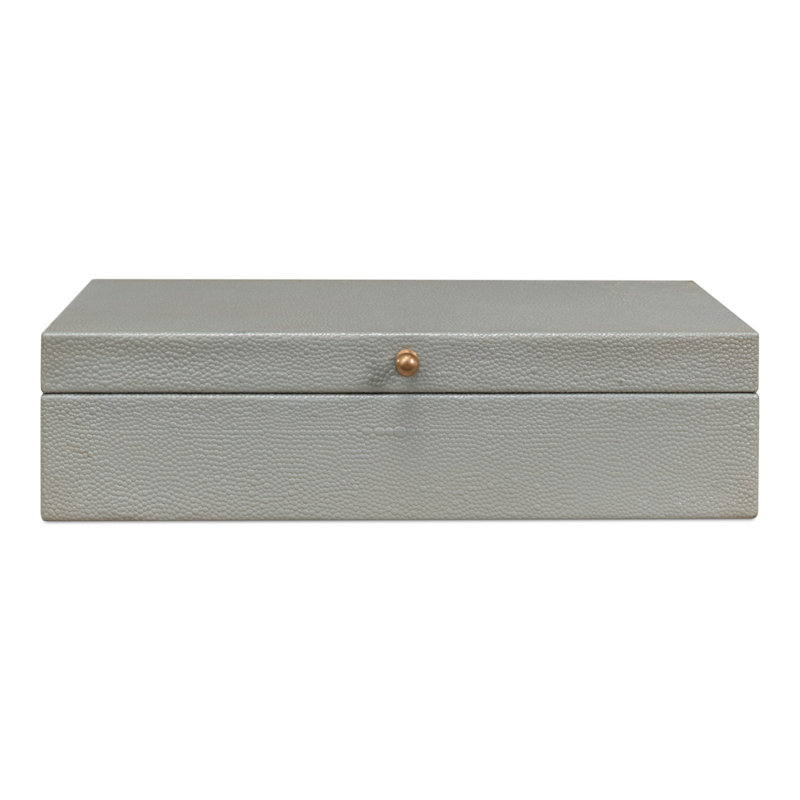 Gatsburg Handmade Decorative Box, Light Gray
