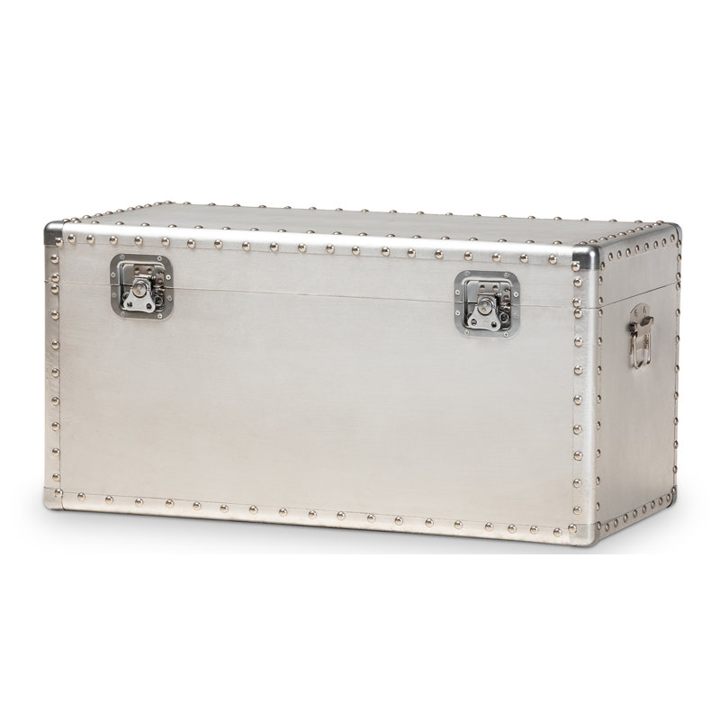Gofried Serge French Industrial Metal Storage Trunk