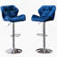 Ensemble de 2 tabourets de bar Velvet Diamond