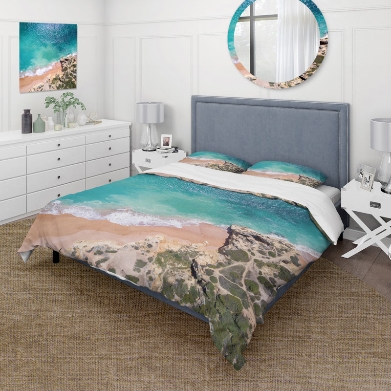 Ensemble de housse de couette en microfibre igbinosa, Housse de couette simple + 1 taie décorative stan