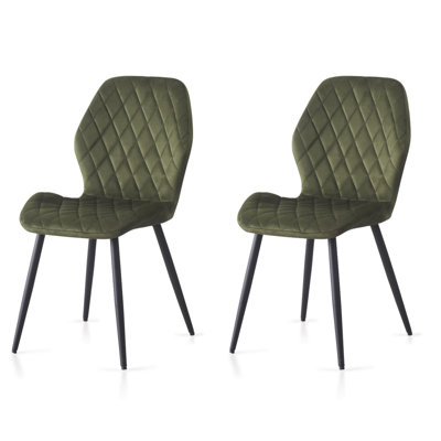 Stansky Upholstered Velvet Dining Chairs