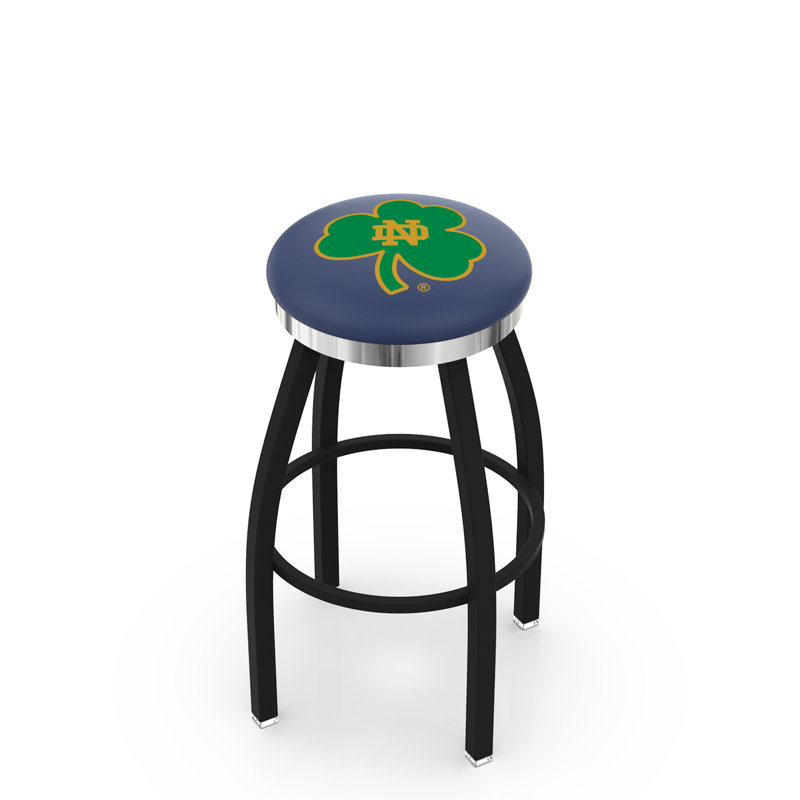 NCAA 36" Swivel Bar Stool, Notre Dame "Shamrock"