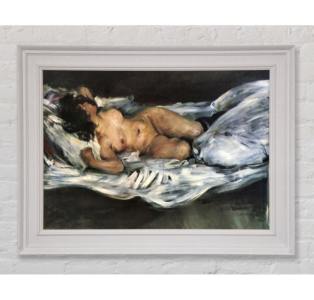 Gerahmtes Leinwandbild Nude von Lovis Corinth