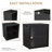 Single Sturdy & Convenient Foldable Cabinet, Durable Steel-Wood Combo with Anti-Slip Design & Quick Fold & Install, Easy to DIY Storage Container with door, Black-2093588752