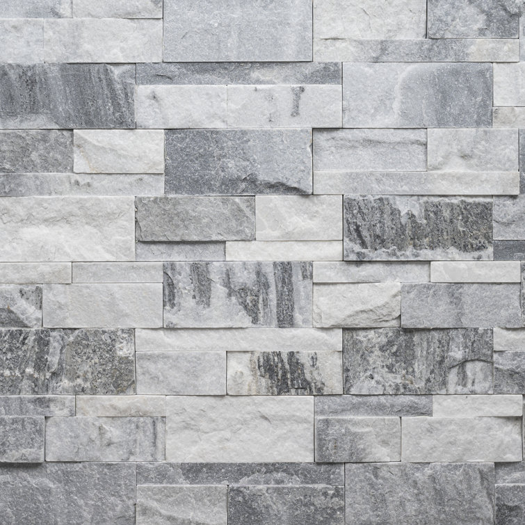 RidgeStaks XL 9" x 24" Natural Stacked Stone Ledger Panel Wall Tile