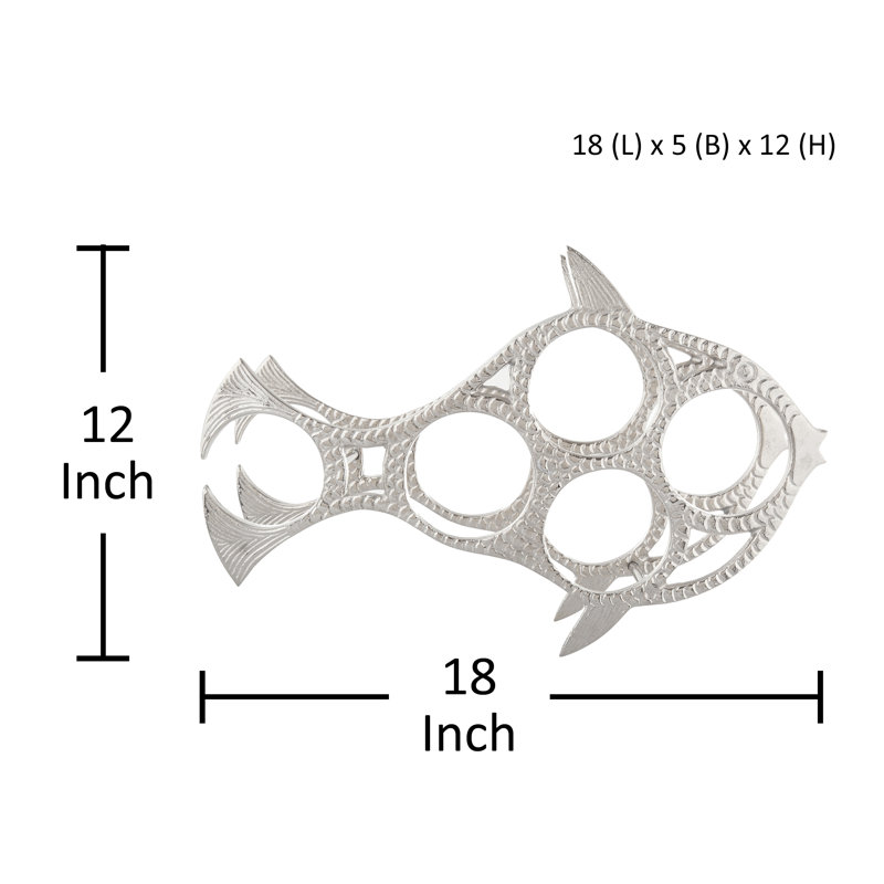 Humera Tabletop Wine Bottle Rack, Silver