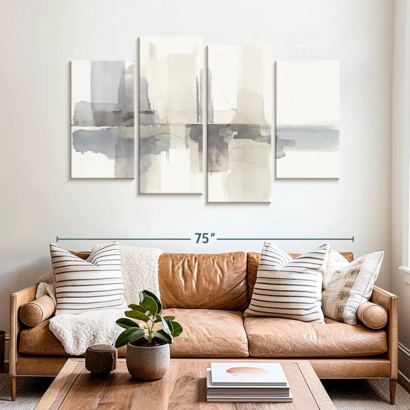 Avery Improvisation II Gray, 42" H x 68" W
