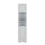 Armoire de rangement multi-fonctionnelle avec deux portes et tablettes réglables, tablette ouverte-220446423
