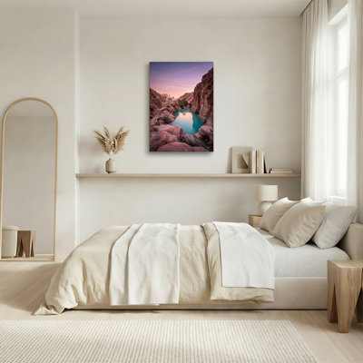 Art mural sur toile, "Desert Canyon Pool"