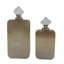 Vases rectangulaires en verre avec bouchons d'acrylique pour la décoration intérieure - Élégants vases décoratifs pour salon