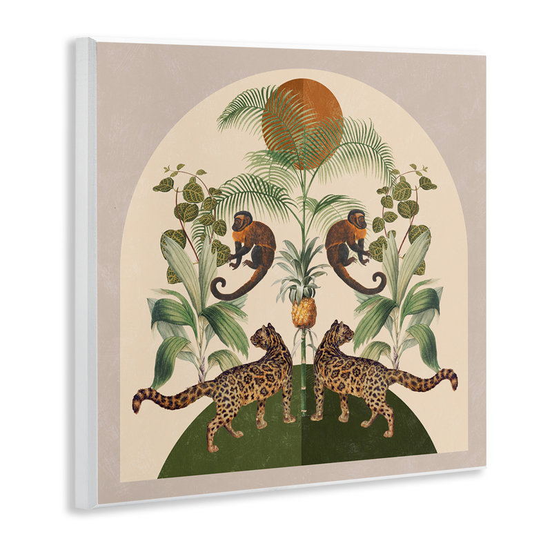 Art mural Boho Jungle Animals par Victoria Barnes