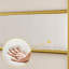 Structure de lit plateforme en métal et acier avec tête de lit confortable pour grand lit - beige et grand lit doré dans la chambre à coucher +