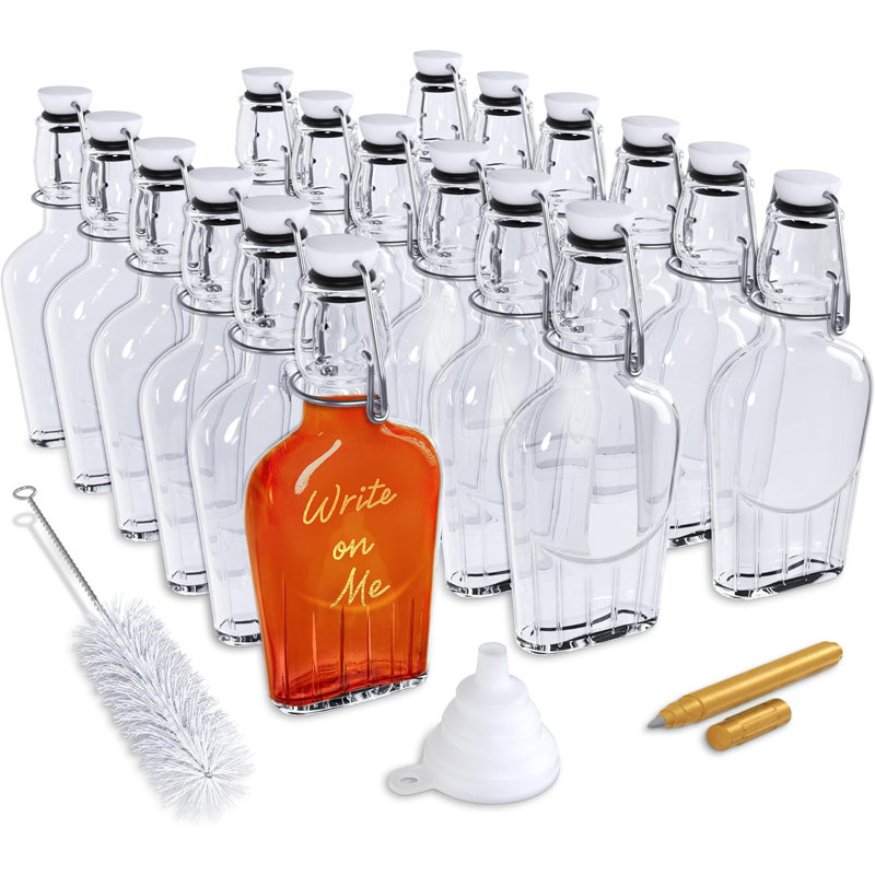 Nevaeh Glass Flask Set