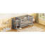 Lit de bébé convertible / lit double avec table à langer, gris