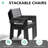 10 - Person Aluminum Outdoor Dining Set with Umbrella Hole-589902157