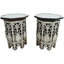 Andalusian Glass Tray Top End Table Set