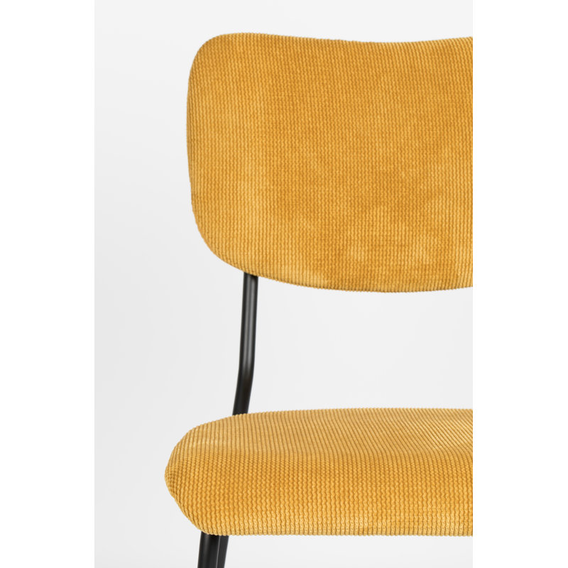 Upholstered Dining Chair, Yellow