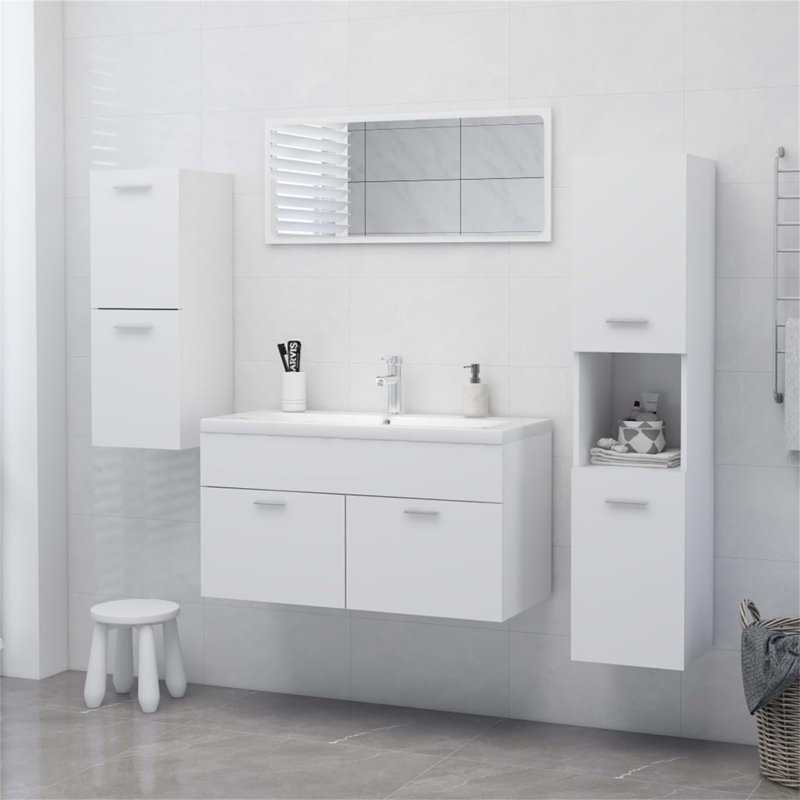 Humayd Linen Cabinet, White