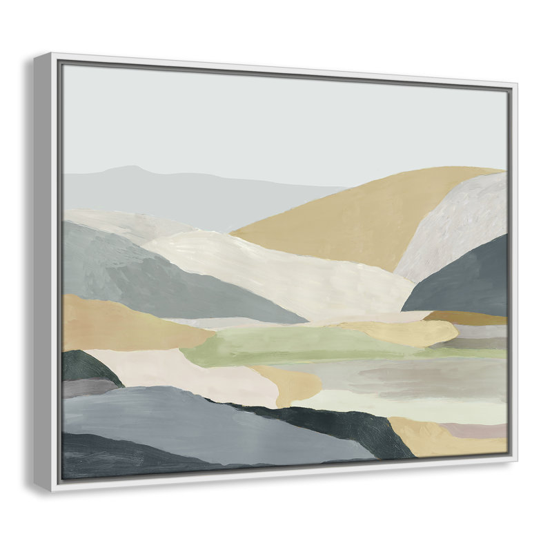 Blair Warm Hills I - cadre photo, reproduction d'art sur toile, Toile blanche, H 23,5 po x l 29,5 po x P 2 po