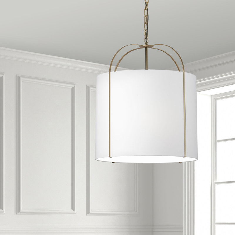 Luminaire suspendu 3 lumières Embelia, Or