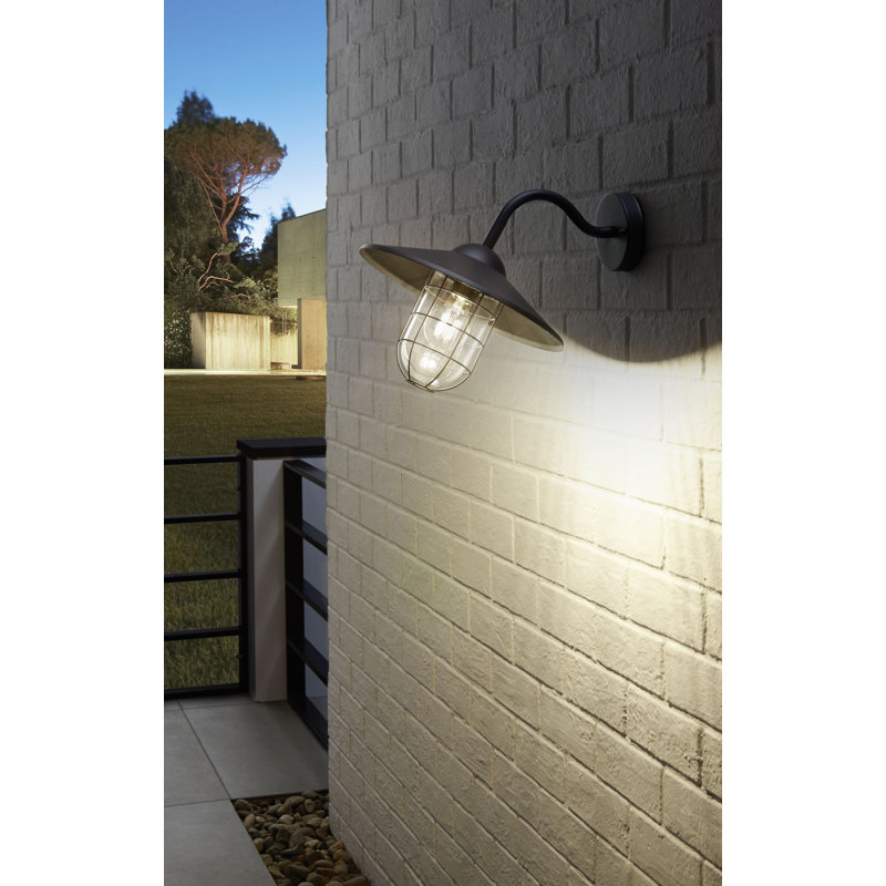 Culver 25cm H Outdoor Barn Light, Black