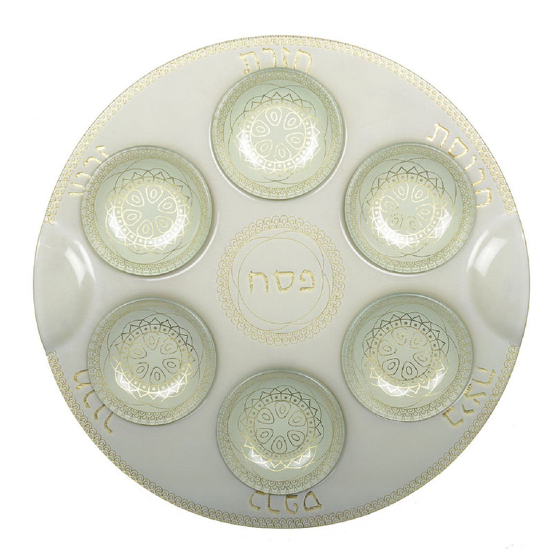 Glass Seder Plates And Sets