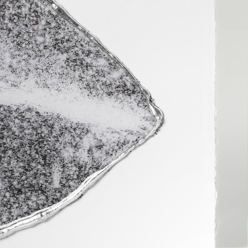 «Glitter Lips II Gold» par Victoria Barnes, reproduction d'art encadrée texturée matte sous verre, Glitter Lips I Silver