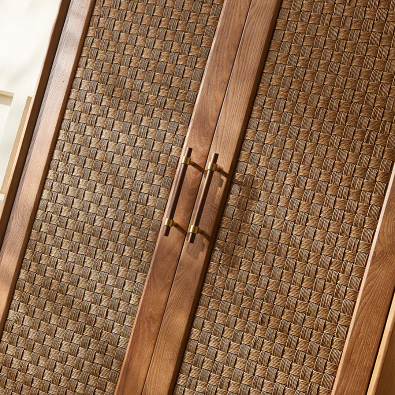 Simple and Retro Wicker Wardrobe
