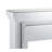 Wood and Mirror Electric Fireplace with Embedded Faux Crystals, Clear