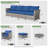 Ignatz 8 - Person No Assembly Required Patio conversation Set, Outdoor Sectional With Cushions-355869738-355869735