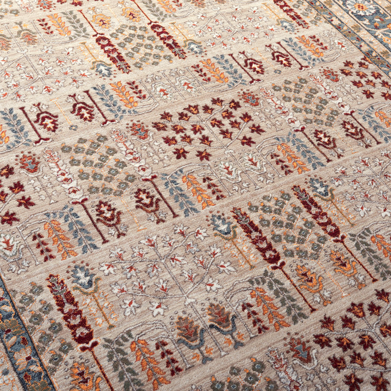 Tapis oriental en coton / polypropylène / polyester / coton tissé à la machine Oriental, Rectangle 7 pi 9 po x 9 pi 6 po